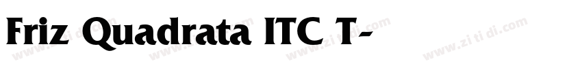 Friz Quadrata ITC T字体转换